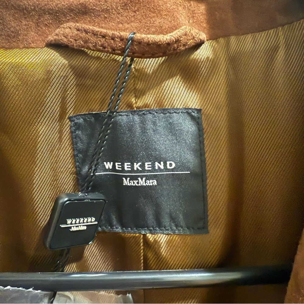 NWT Weekend Max Mara Leather Trench Coat - Picture 6 of 16